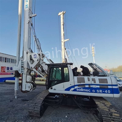 คุณภาพ  Kelly Miniature Used Rotary Drilling Rig SR40 50M Used Piling Rig For Construction โรงงาน