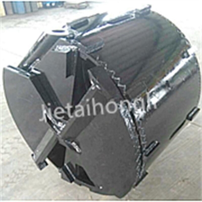 คุณภาพ  Double Bottom Sand Soil Drilling Bucket Core Barrel With Auger Teeth Rotary โรงงาน