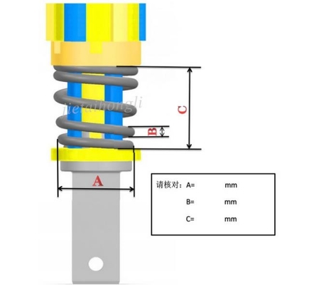Soilmec Sr516 แท่นขุดเจาะ Kelly Bar Tool Damping Spring สำหรับ kelly bar