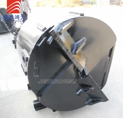 การทำความสะอาดหิน Od 1800mm Drilling Bucket Shell ความสูง 600mm