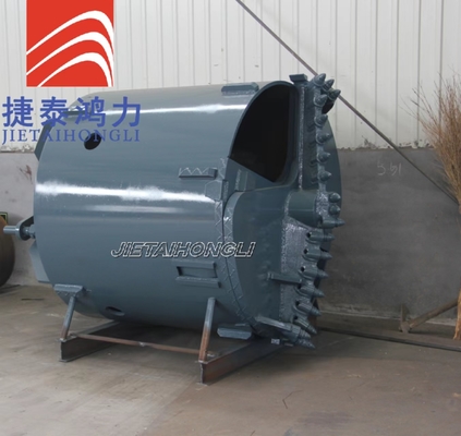 Open Type Od 1200mm Rock Drilling Bucket Blue Construction Q345b ยาว 1500mm