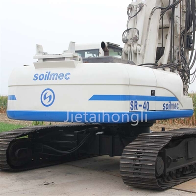 90% ใหม่เอี่ยมแท่นขุดเจาะแบบหมุนที่ใช้แล้ว 60M Soilmec SR40