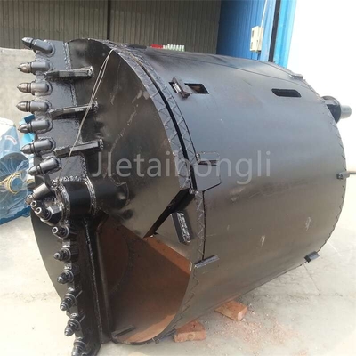 Rock Drilling Bucket 600 800 1000 1500mm สำหรับเครื่องเจาะแบบโรตารี่ Bauer BG24 BG27 BG28 BG36