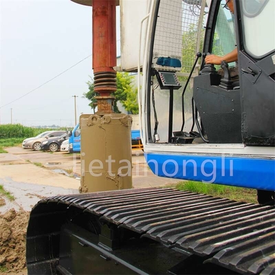 เครื่องเจาะโรตารี่ใช้งานก่อสร้างเครื่องเจาะโรตารี่ระบบไฮดรอลิกอย่างเต็มที่