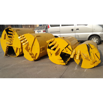 ถังเจาะหินที่มีฟันแบน, jthl Bored Piling Soil Bucket