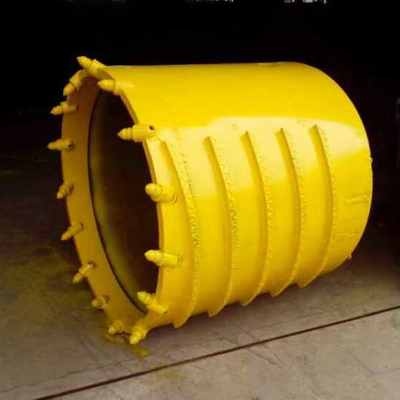 Hard Ground Q355d Rock Core Barrel Bucket พร้อม Bullet Teeth
