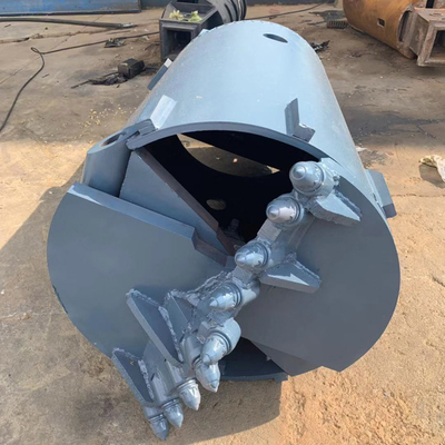 Bullet Teeth Bk4722h Rock Drilling Bucket ถังเจาะดินสำหรับกากตะกอนดินทราย
