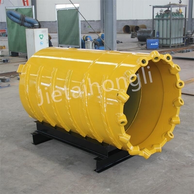 OD800mm Rock Core Barrel Bucket พร้อมฟันกระสุนสำหรับพื้นแข็ง