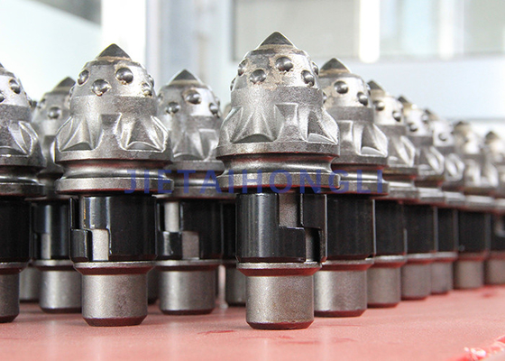 Rock 55hrc Bullet Tooth Auger Bucket คาร์ไบด์มูลนิธิเจาะ